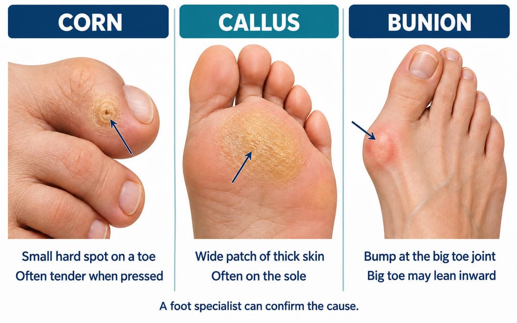 What Are Corns, Calluses, and Bunions