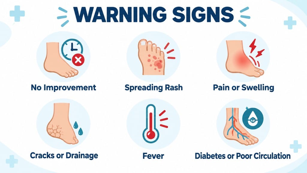 foot fungus warning signs