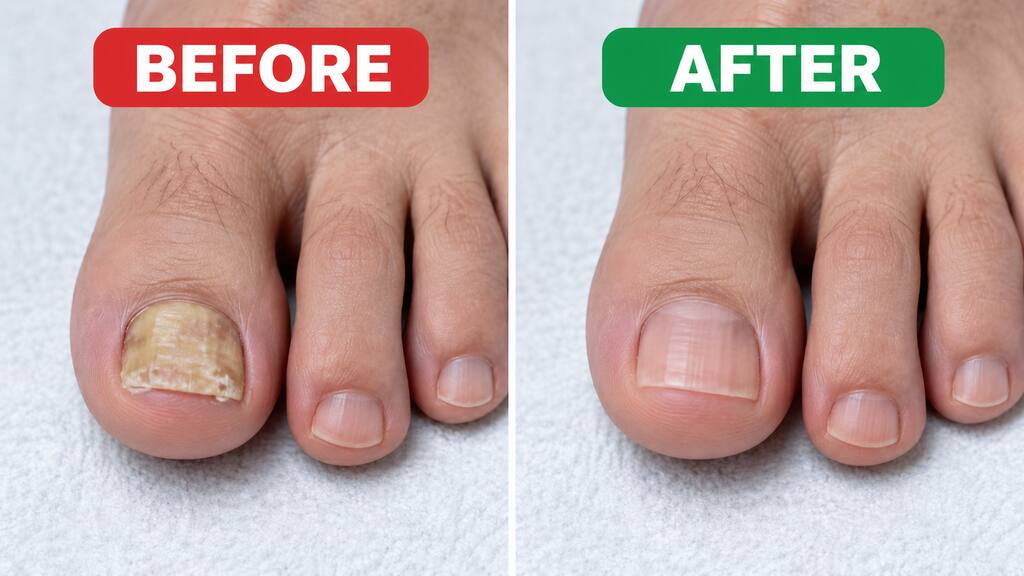 nail fungus before and after