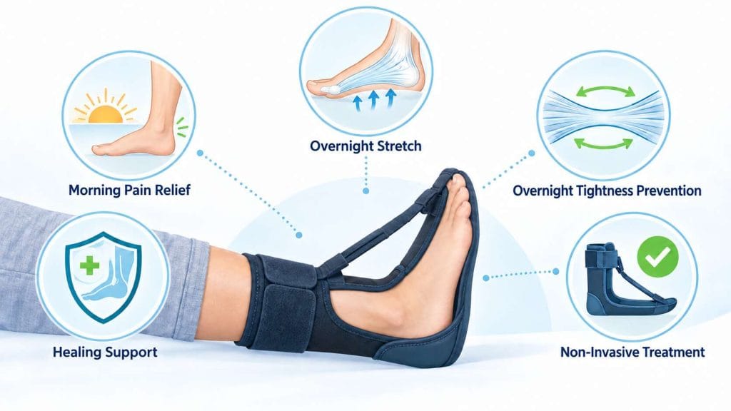 Benefits of Night Splints for Plantar Fasciitis-under-100kb