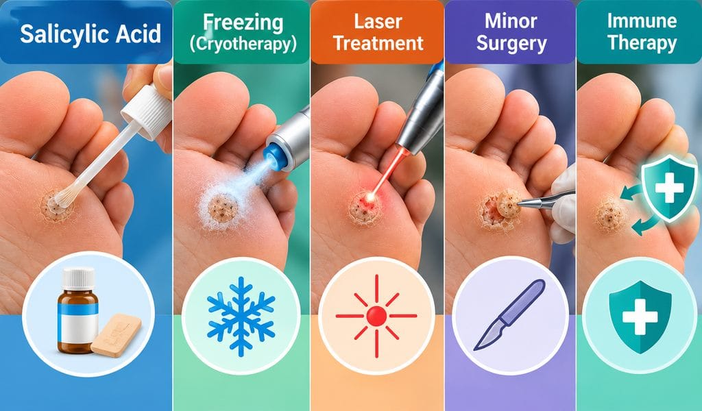 Treatments for Contagious Plantar Warts