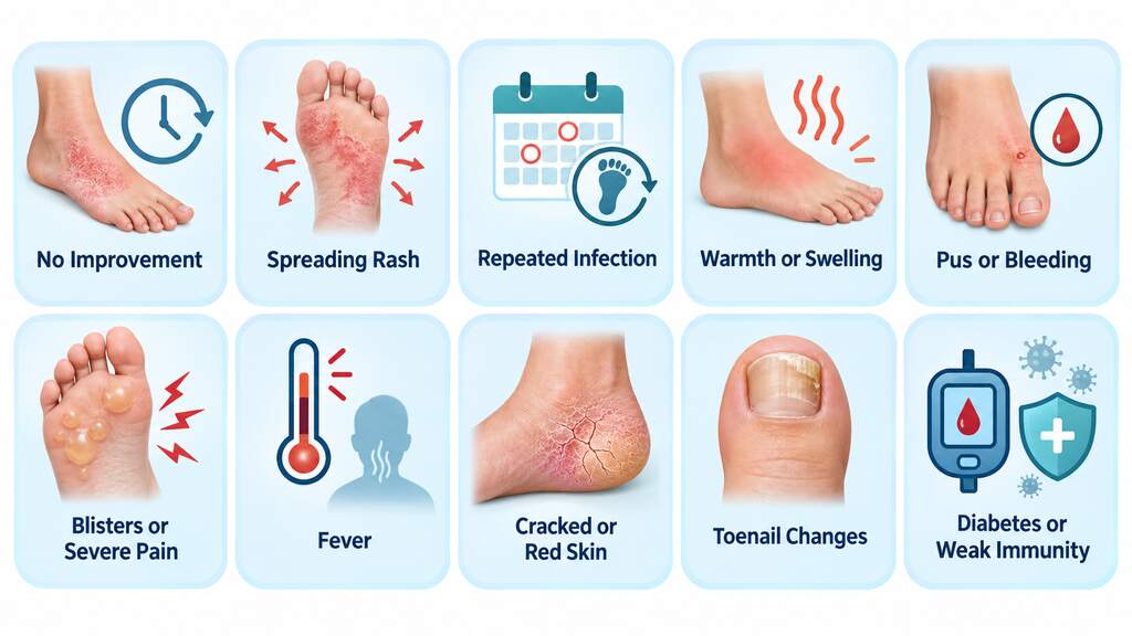 athletes foot symptoms