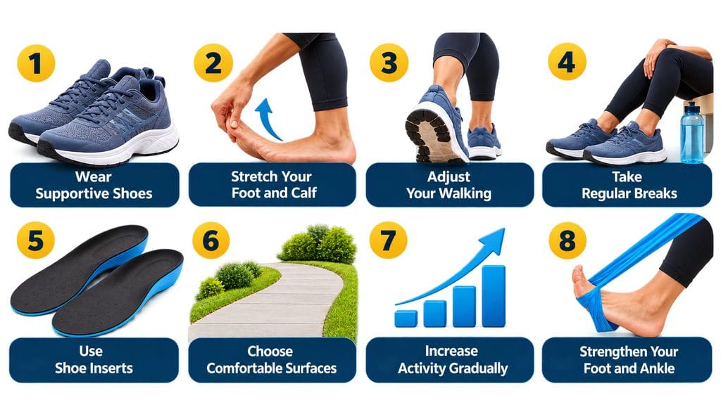 How to Walk Safely with Plantar Fasciitis