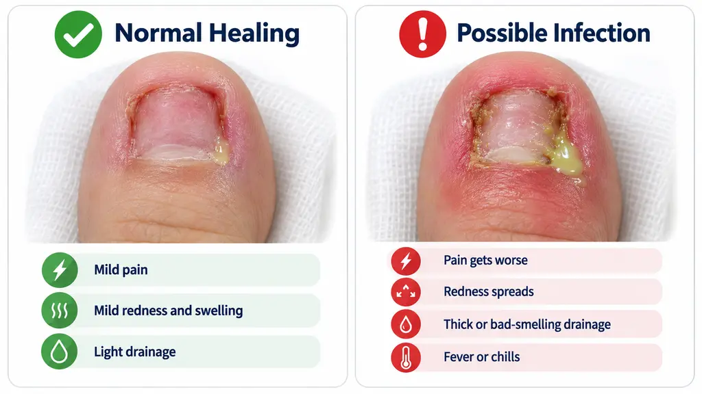 Normal vs. Infected Toenail